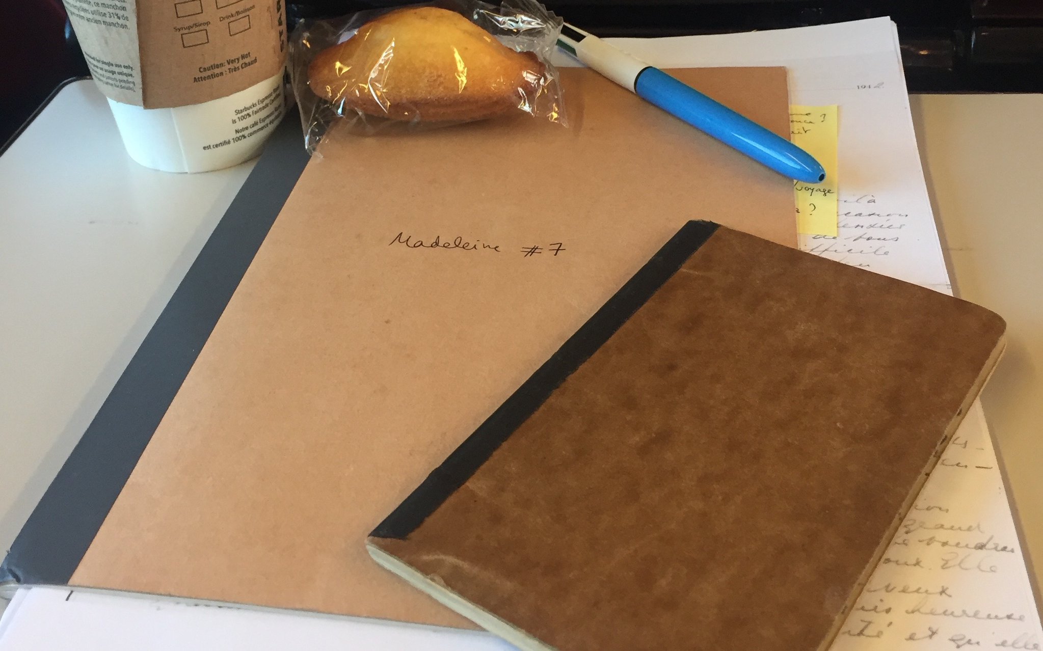 Dans le train je relis toutes les lettres, je m'imprègne. Ton carnet de 1947, mon carnet de 2017 #Madeleineproject https://t.co/0JBLsIV8Bt
